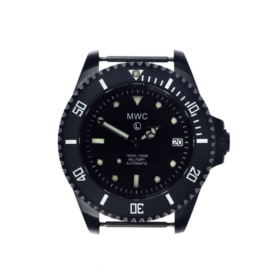 Mwc MWC | 24 Jewel 300M Auto Submariner In Black Pvd Steel