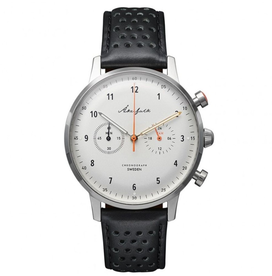 Akerfalk Akerfalk | Chronograph | 12H/24H White Black