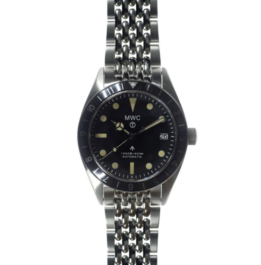 Mwc MWC | Classic 1960S Pattern Automatic Bracelet Dual Time Zone Divers