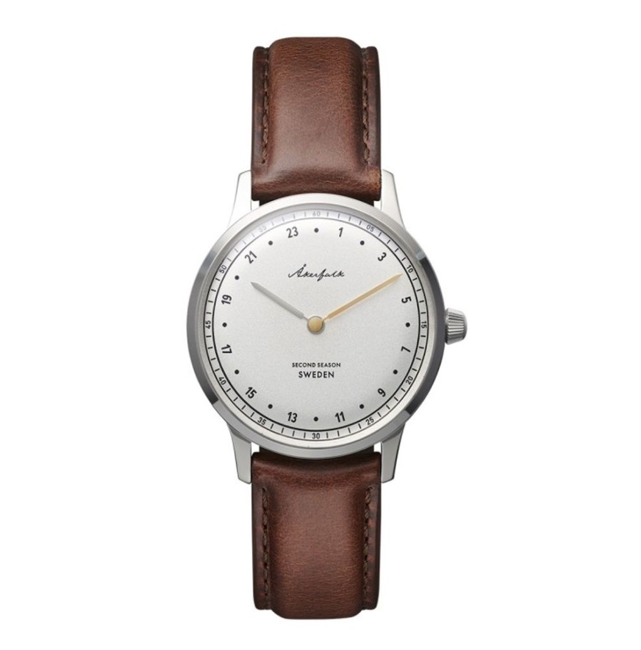 Akerfalk Akerfalk | Second Season Silver White With Brown Leather