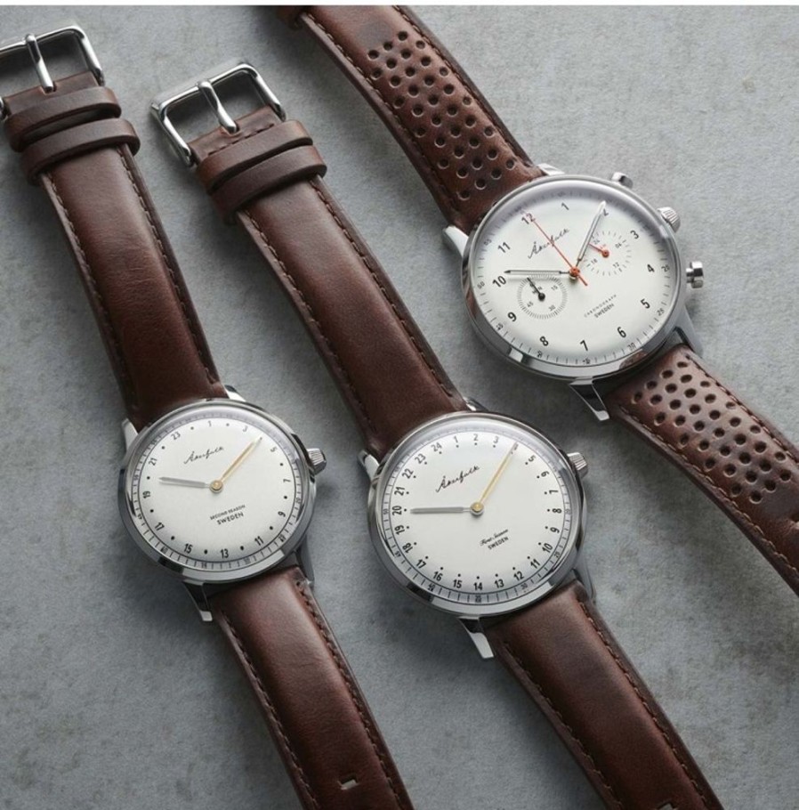 Akerfalk Akerfalk | Second Season Silver White With Brown Leather