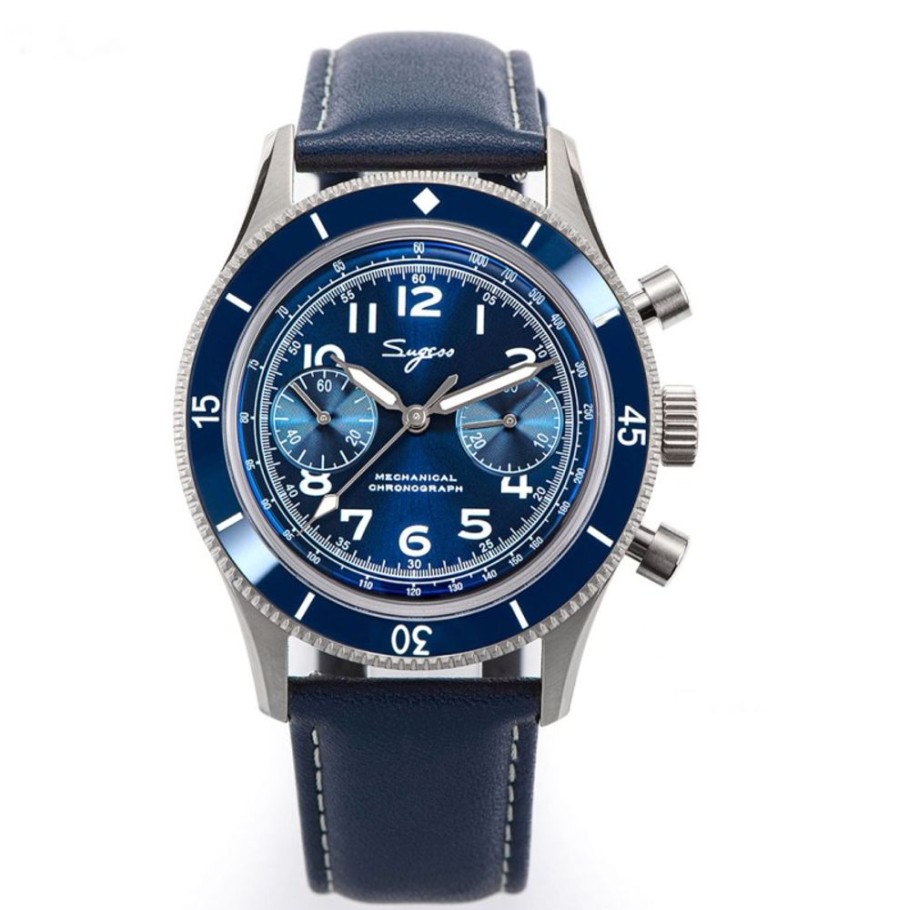 Seestern / Sugess SEESTERN / SUGESS | Sugess Chrono Pilot Military Blue