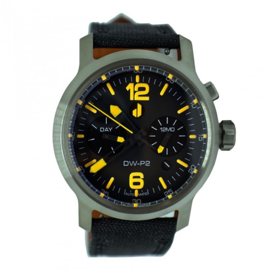 Duzu Watches Duzu Watches | Dw-P2 Pilot Watch (Dark Orange Lume)