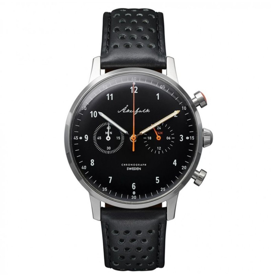 Akerfalk Akerfalk | Chronograph | 12H/24H Black Black