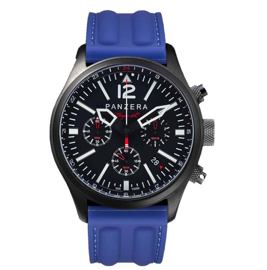 Panzera Panzera | Flieger 46 Chronograph Black Blue