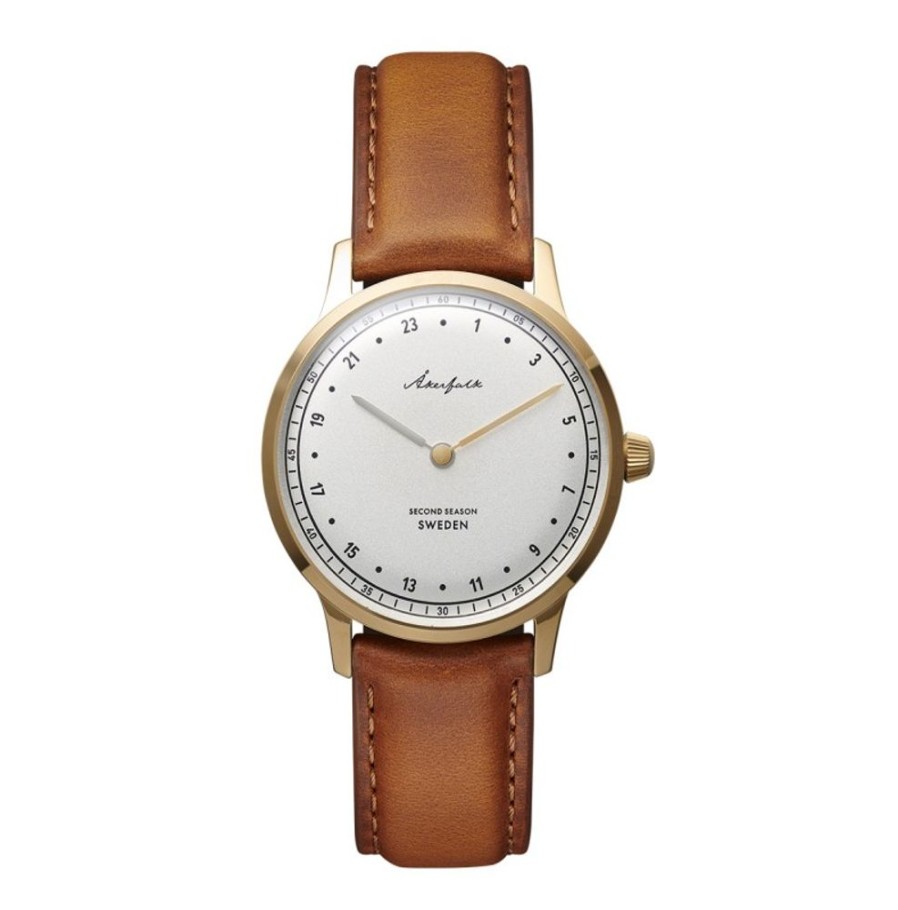 Akerfalk Akerfalk | Second Season Gold White With Brown Leather