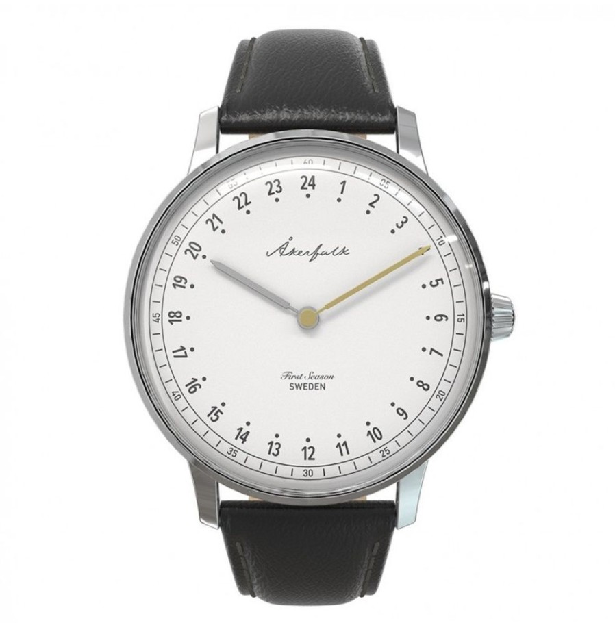 Akerfalk Akerfalk | First Season Silver White With Black Leather