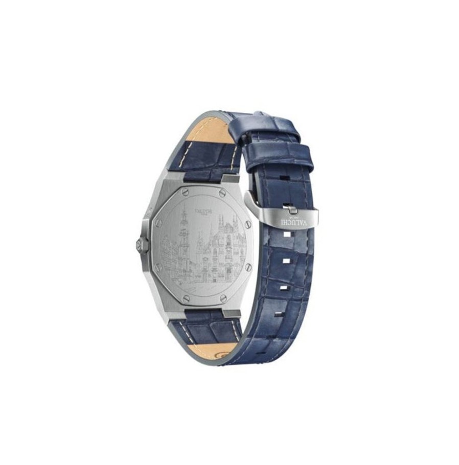 Valuchi VALUCHI | Lunar Calendar - Silver Blue Leather