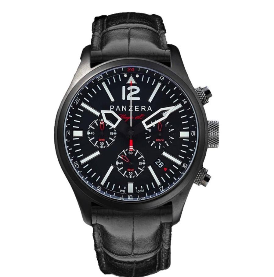 Panzera Panzera | Flieger 46 Chronograph Black Spirit