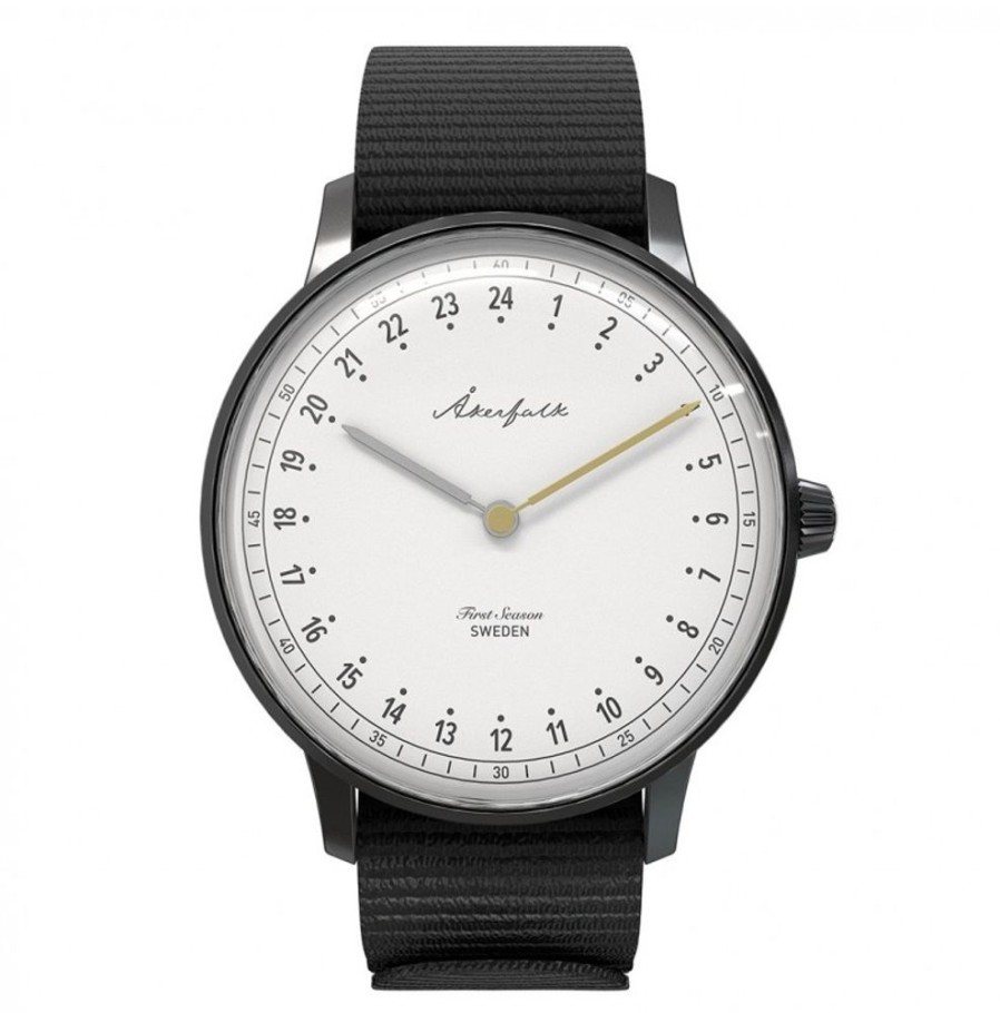 Akerfalk Akerfalk | First Season Matte Black White With Black Nato