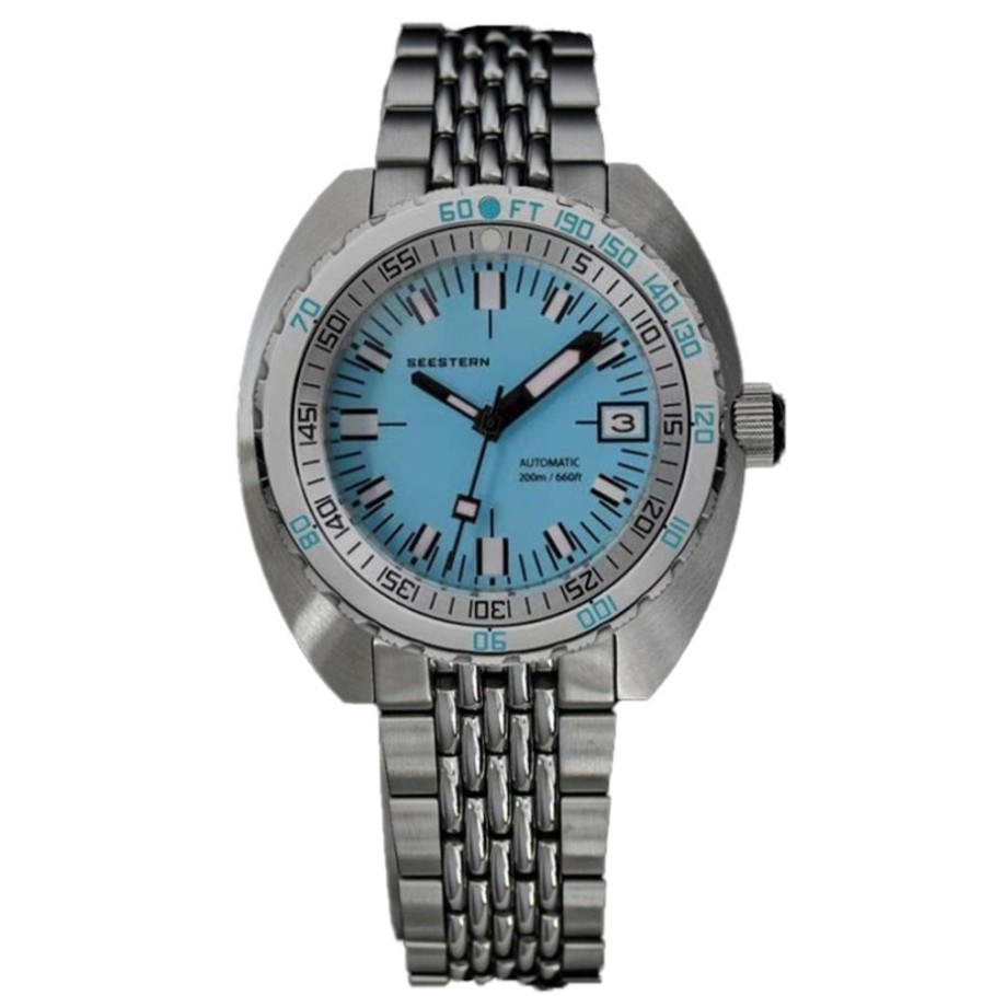 Seestern / Sugess SEESTERN / SUGESS | Seestern Vintage Sub 300 Mechanical Teal Blue