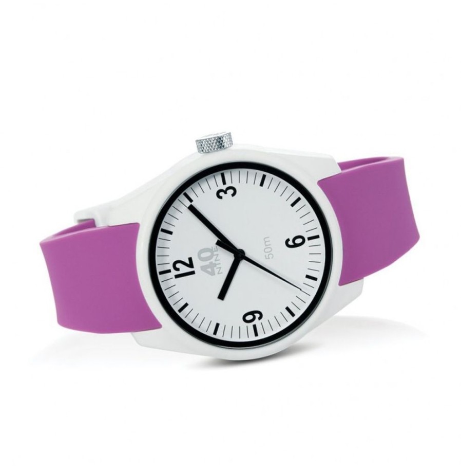 40Nine 40NINE | Basic 43Mm White-Purple