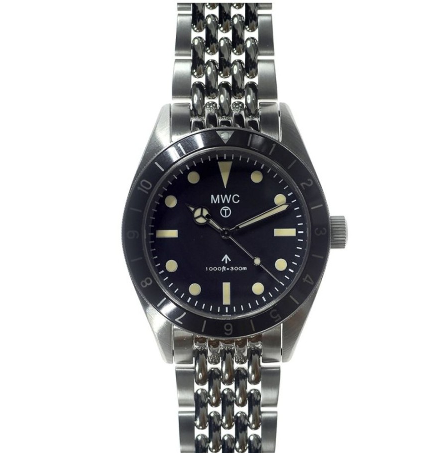 Mwc MWC | Classic 1960S Pattern Hybrid Bracelet Dual Time Zone Divers