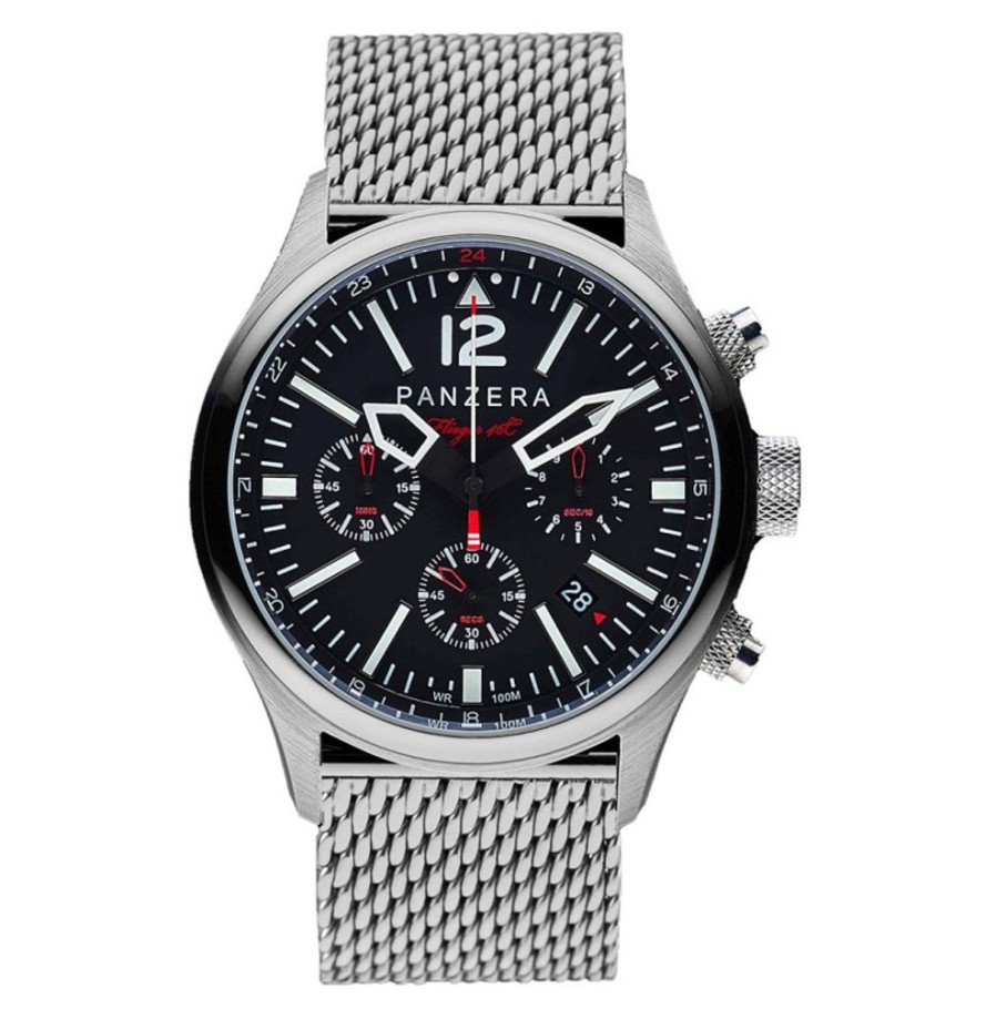 Panzera Panzera | Flieger 46 Chronograph Sabre Mesh