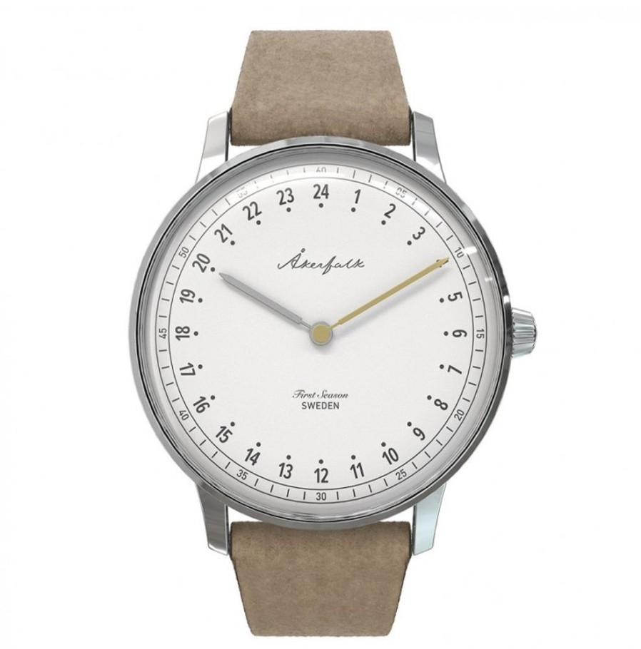 Akerfalk Akerfalk | First Season Silver White With Brown Leather