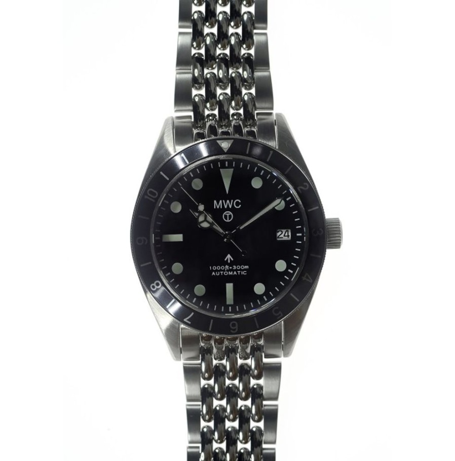 Mwc MWC | Classic 1960S Pattern Automatic Bracelet Dual Time Zone Divers