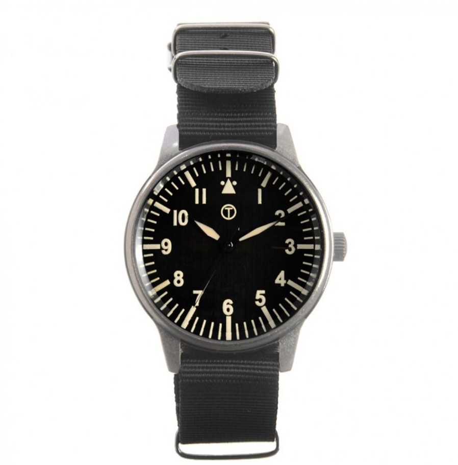 Mwc MWC | Classic 44Mm Xl Retro Design Military Watch With 12 Hour Dial Format