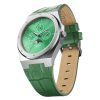 Valuchi VALUCHI | Lunar Calendar - Silver Green Leather