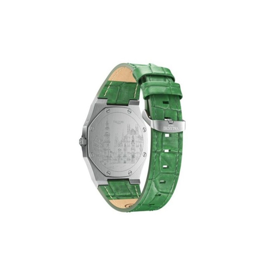 Valuchi VALUCHI | Lunar Calendar - Silver Green Leather