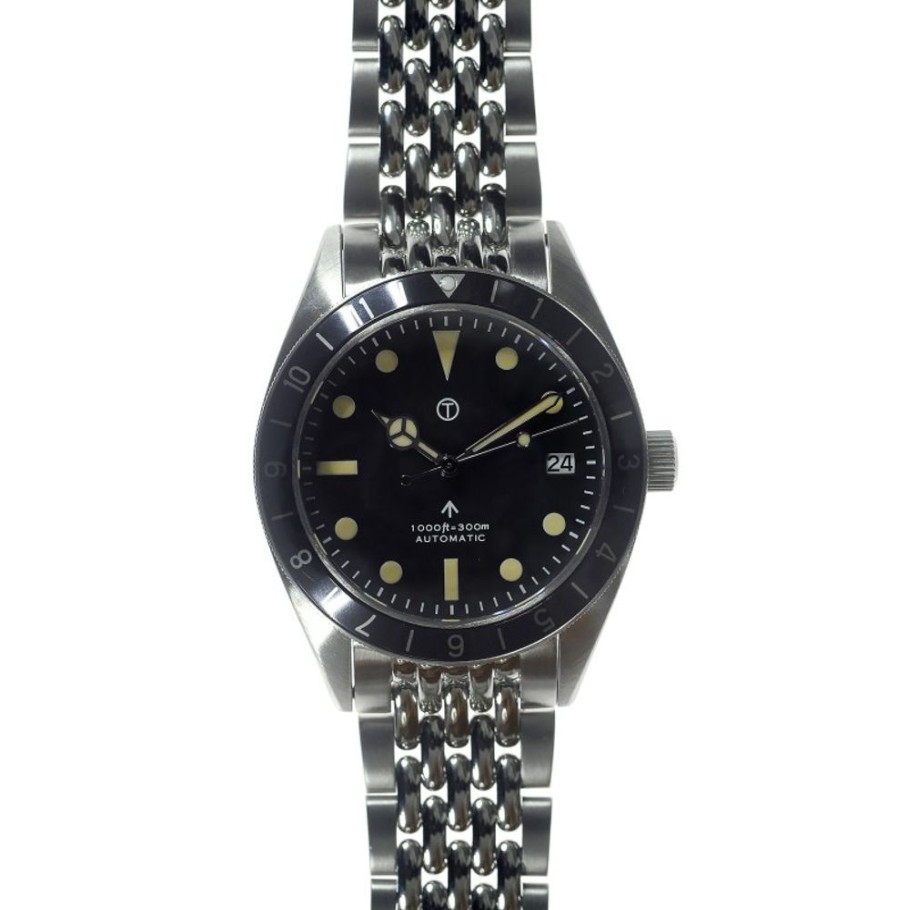 Mwc MWC | Classic 1960S Pattern Sterile Automatic Bracelet Dual Time Zone Divers