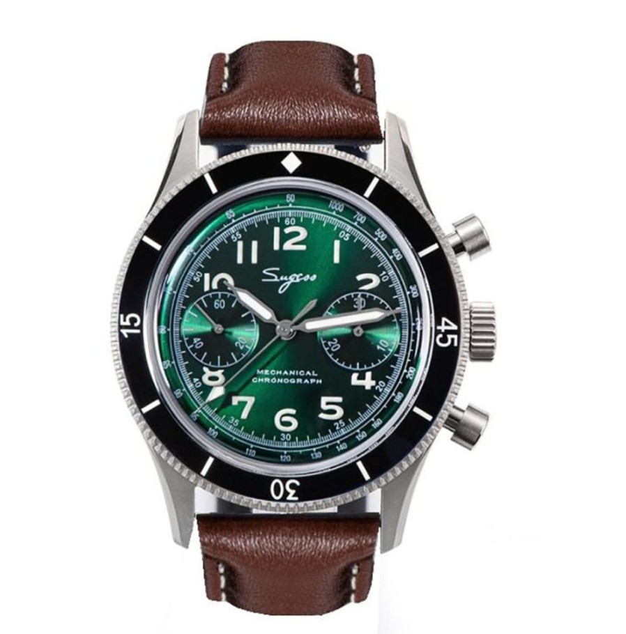 Seestern / Sugess SEESTERN / SUGESS | Sugess Chrono Pilot Military Green