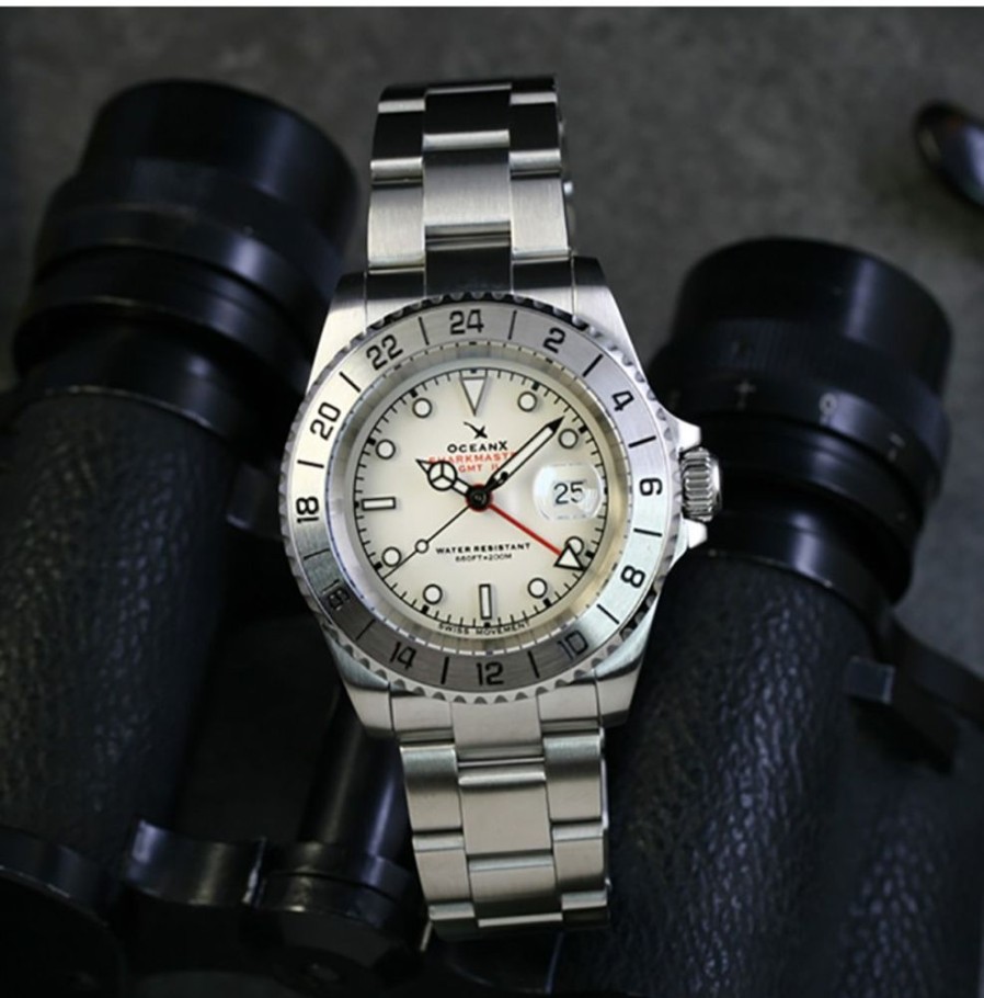 Oceanx OceanX | Sharkmaster Gmt Steel White